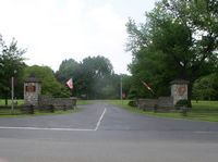 The entry gate to Stones River National Battlefield