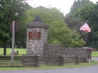 The entrance gate:  Stones River National Battlefield (left side)