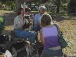 Kelly, Sharon, Norm and Lexi enjoy the picnic